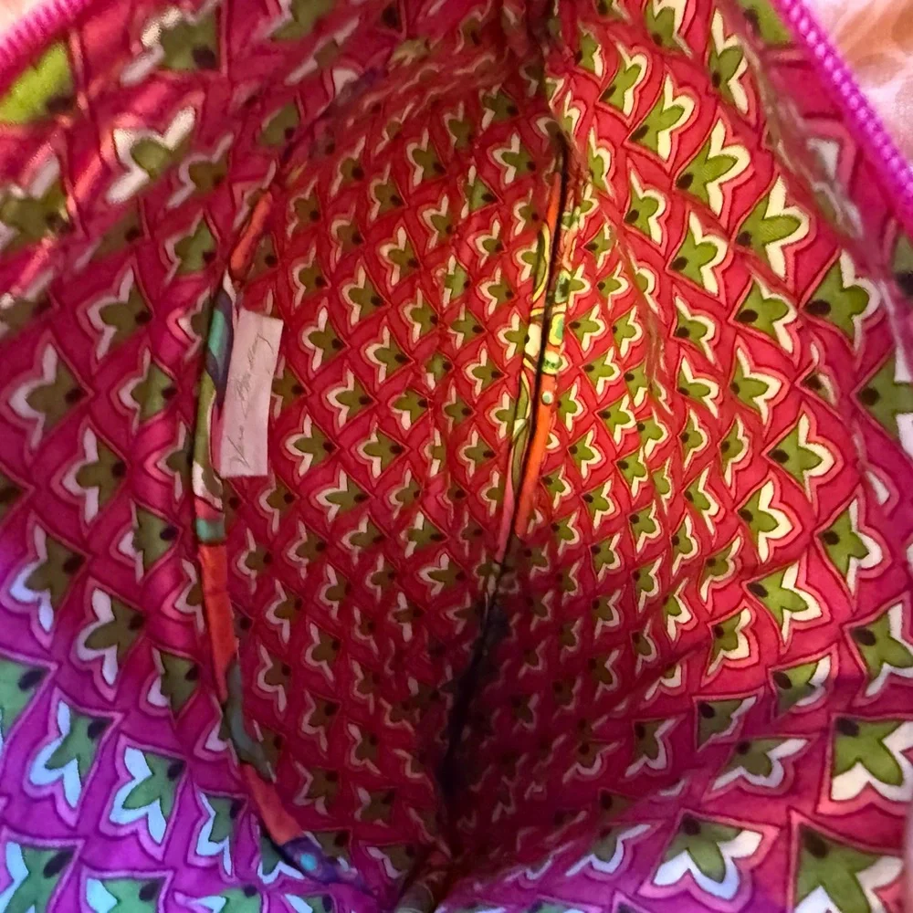 Vera Bradley Pink Multicolor Paisley Quilted Crossbody Bag